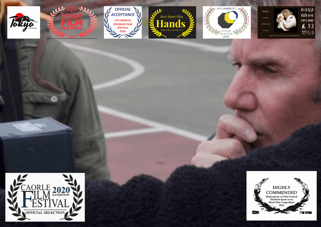 Showing Michael behind camera.